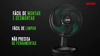 Ventilador Arno Super Force, 4 Pás, 3 Velocidades, 52 W - VEF3 | Lojas Colombo