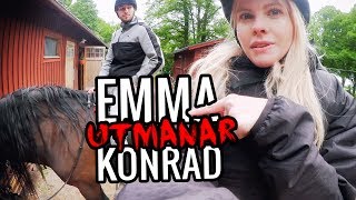 Testar Ridning för första gången!🐴 | Emma och Konrad