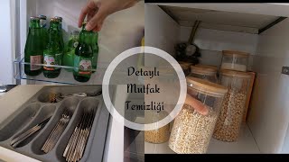 Detaylı mutfak temizliği 💯 🧽 |dolap içi düzeni 🥣 |sessiz vlog 🤫 silent vlog |cleaning with me