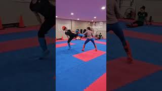 international players practice kumite 🥋💪 #karate #foryou #shorts
