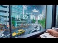 4-hour Study With Me🌦️ / Calm Piano / A Rainy Day In Shinjuku, Tokyo / With Countdown Alarm
