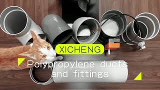 Polypropylene PP duct and pipe fittings