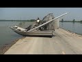 crossing the road in the airboat