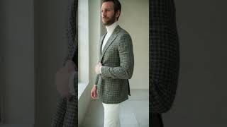 Pini Parma - Sage Houndstooth Jacket