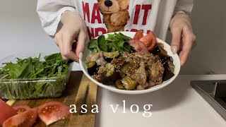 vlog | 休日 | 無印良品購入品👀仕事終わりの晩ごはん作り🥣スタミナご飯🍚