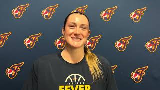 Grace VanSlooten discusses signing with the Indiana Fever, her week, and her fit with the Fever