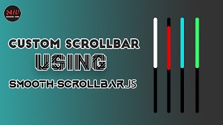 Create smooth-scrollbar using javascript || html css js || smooth-scrollbar.js