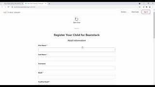 Beanstack - Create New Account