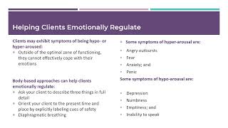 Module 3: Trauma-Informed Safety Assessments