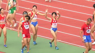 予選  成年少年男女混合マイルリレー1組2組  佐賀国スポ陸上2024