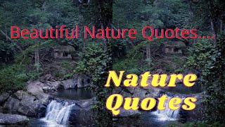 The best Nature Quotes in English.