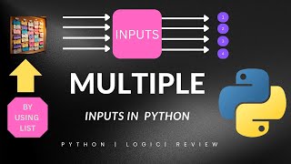 MULTIPLE INPUTS IN PYTHON USING LIST #trending #shortvideo #python