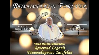 Reverend Logovii Tauamalupevao Tuiofelua - Family service