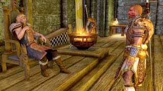 Jarl Balgruuf and his brother talk about war. Skyrim Special Edition