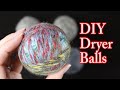 DIY Dryer Balls With Wool - Felted