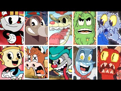 Cuphead DLC - All Bosses (2 Player) - YouTube