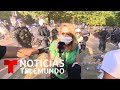 Agresiones policiales a periodistas durante las protestas por el caso George Floyd | Telemundo