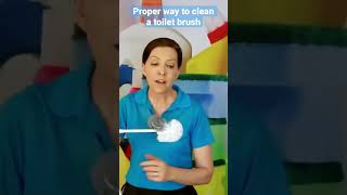 The Proper Way to Clean a Toilet Brush #procleaningtip #shorts