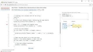 Java Arrays Visualization