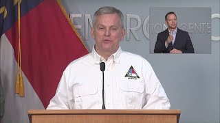 Josh Stein speaks on winter weather in North Carolina on Wednesday