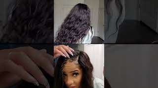 V Part Wig water Wave Glueless Wig how to wear