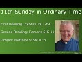 11th Sunday in Ordinary Time Homily - St. Francis of Assisi, Kitchener