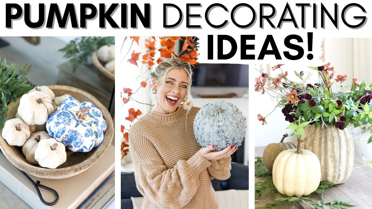 Pumpkin Decorating Ideas Fall Decor Pumpkin Diys Youtube