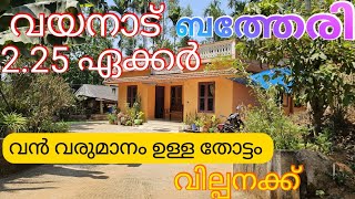 #WAYANAD# DEVARAJ 9495365730വയനാട് ചീരാൽ വൻ വരുമാനം ഉള്ള 2.25 ഏക്കർ mas തോട്ടം വില്പനക്ക്