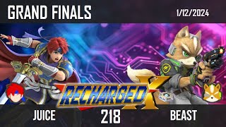 Recharged X 218 GRAND FINALS - Juice (Roy) vs Beast (Fox)