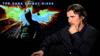 Christian Bale Interview -- THE DARK KNIGHT RISES