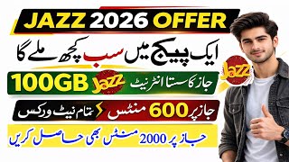 Jazz 2026 Offer – Get 100GB Data, 600 Jazz Minutes & More!