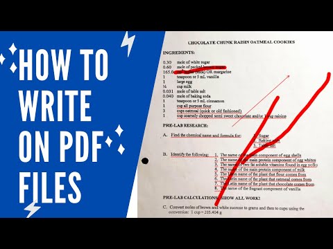 How to write on PDF files EASY