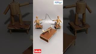 Miniature Wooden Playhouse #handmade #woodworking #Skipping  #shorts #viral #mini #seesaw