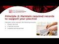 webinar on standard for record keeping