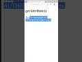 Element getAttribute() method - JavaScript Tutorial for Beginners