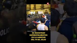 Toma de Lima: Se registran enfrentamientos entre los manifestantes y policía