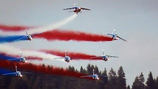 *EXTREMELY CLOSE UP* PATROUILLE DE FRANCE - SPECTACULAR DISPLAY @ AIRPOWER 2016