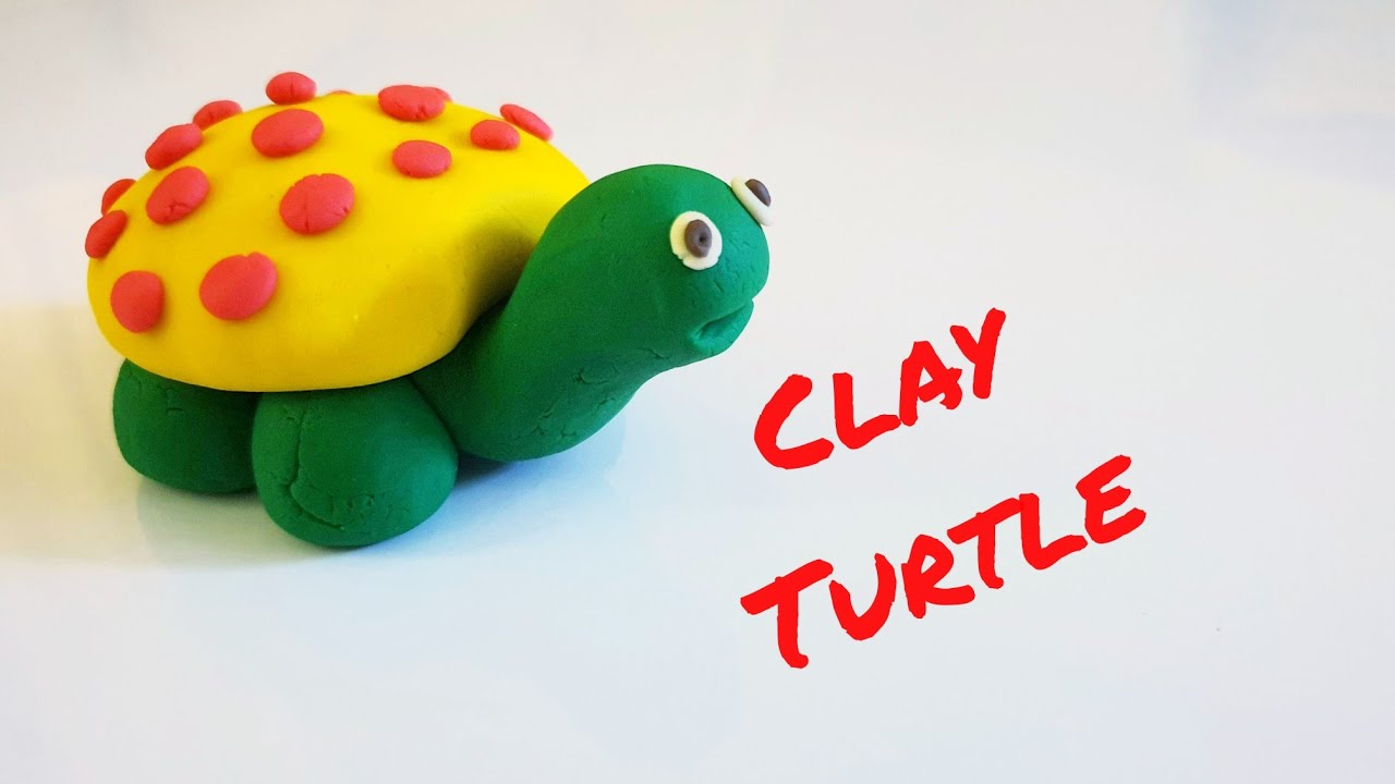 How To Make A Clay Sea Turtle | Clay Art For Kids | Clay Animals | Clay ...