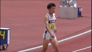 男子2部400ｍ予選（全3組）関西インカレ2022