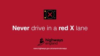 Never Drive In a Red "X" Lane