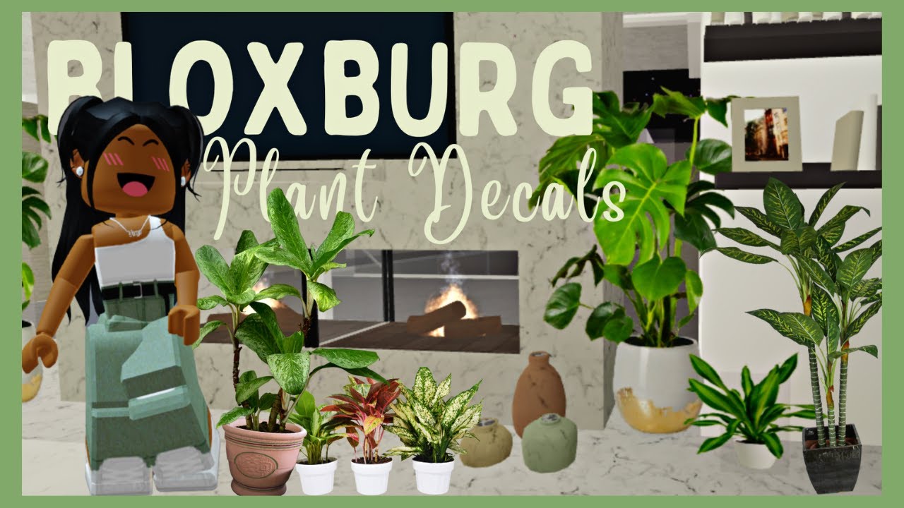 PLANTS | BLOXBURG DECALS | Nataya Mi'Shel - YouTube