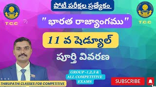 11 వ షెడ్యూల్ l భారత రాజ్యాంగం l 11th Schedule I Indian constitution I Indian Polity I