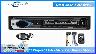 Ptopoyun Car MP3 Multimedia Player JSD-520 Dab Radio DAB+ RDS AM FM Review