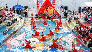 [4K] 舞宇夢赤鬼　大阪ベイエリア祭 Worldあぽろん 2019 (広角)