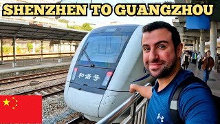 SHENZHEN to GUANGZHOU: High-Speed Train Adventure | China Vlog 🇨🇳