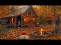 🌽🍎🦌Peaceful Farm Noon Autumn Ambience with Relaxing Nature Sounds, Crunchy Leaves for Sleep🔥🍁