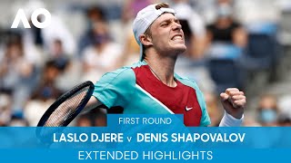 Laslo Djere v Denis Shapovalov Extended Highlights (1R) | Australian Open 2022