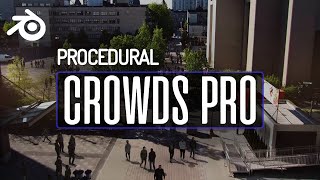 Blender Procedural Crowds Pro Released - New Features!