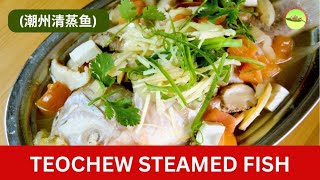 Teochew-style steamed fish recipe (潮州清蒸鱼)