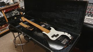 ESP Vintage Four Bass Factory Relic PJ Up Close Video Review at Essex Recording Studios